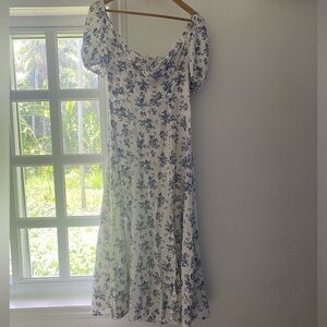 Maxi milkmaid sundress floral dress small